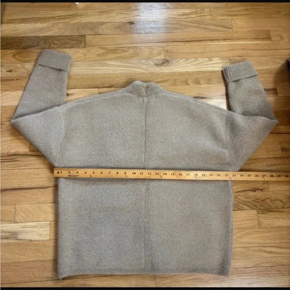 Anthropologie Pilcro Cozy Neutral With a Subtle Sparkle Pocket Cardigan Sweater - Picture 8 of 12